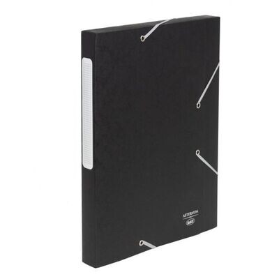 Scatola progetti con elastico angolare Aeternum - dorso 3 cm - 33x25 cm - Nero