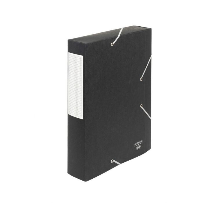Scatola progetti con elastico angolare Aeternum - dorso 6 cm - 33x25 cm - nero
