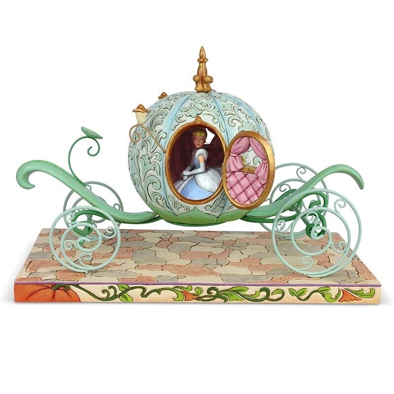 Statuina La Carrozza di Cenerentola cm 42 | Disney Traditions
