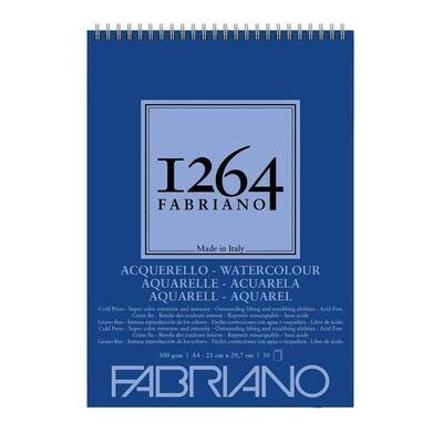 Fabriano Blocco 1264 Carta per Acquerello - 300 g/mq - 21 x 29,7 cm
