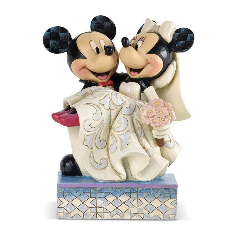 Statuina Topolino e Minni Sposi H 16,8 cm | Disney Traditions