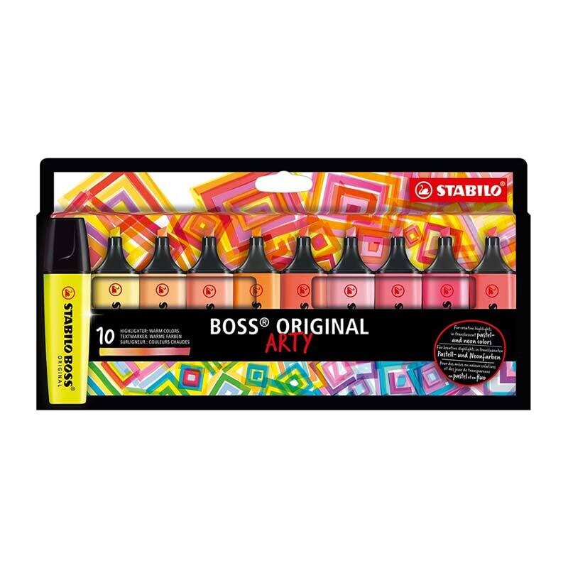 Stabilo | Confezione n.10 Evidenziatori Boss Arty Warms Color