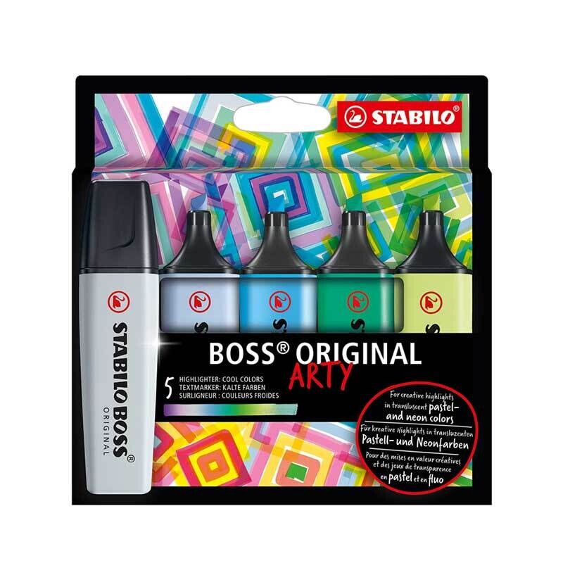 Stabilo | Confezione n.5 Evidenziatori Boss Arty Cool Color