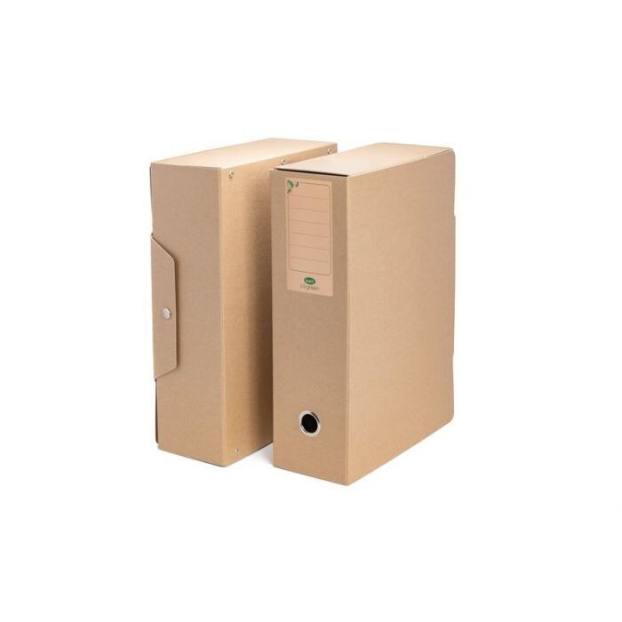 Buffetti | Scatola progetti con bottone I love green - Dorso 10 cm - 34x24 cm - avana