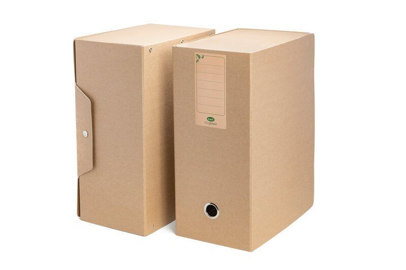 Buffetti | Scatola progetti con bottone I love green - Dorso 15 cm - 34x24 cm - avana