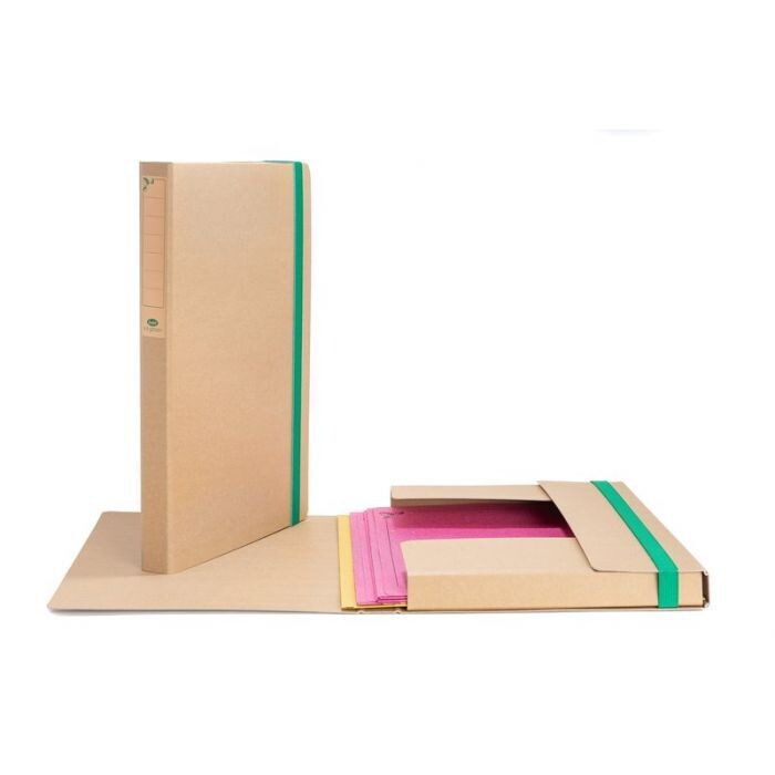 Buffetti Scatola con elastico I love green - Dorso 3 cm - 34x24 cm - avana Buffetti Scatola con elastico I love green - Dorso 3 cm - 34x24 cm - avana