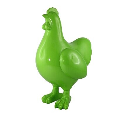 Baden | Decorazione Pasquale Gallina in Poliresina Verde