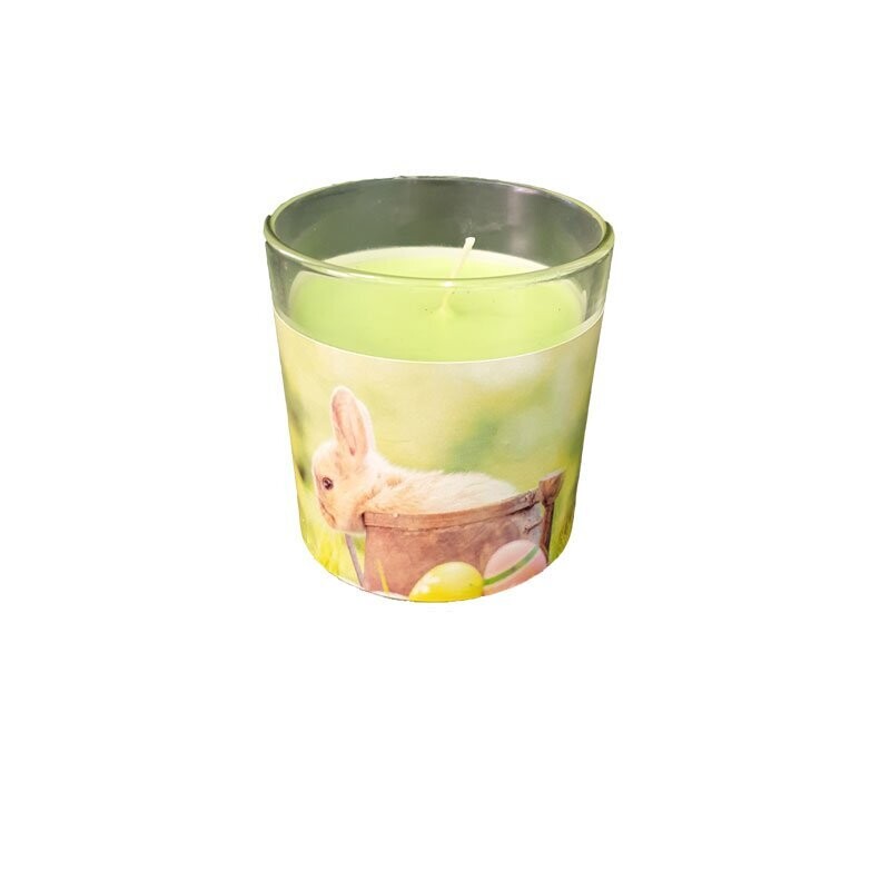 Candela in barattolo di vetro - Verde