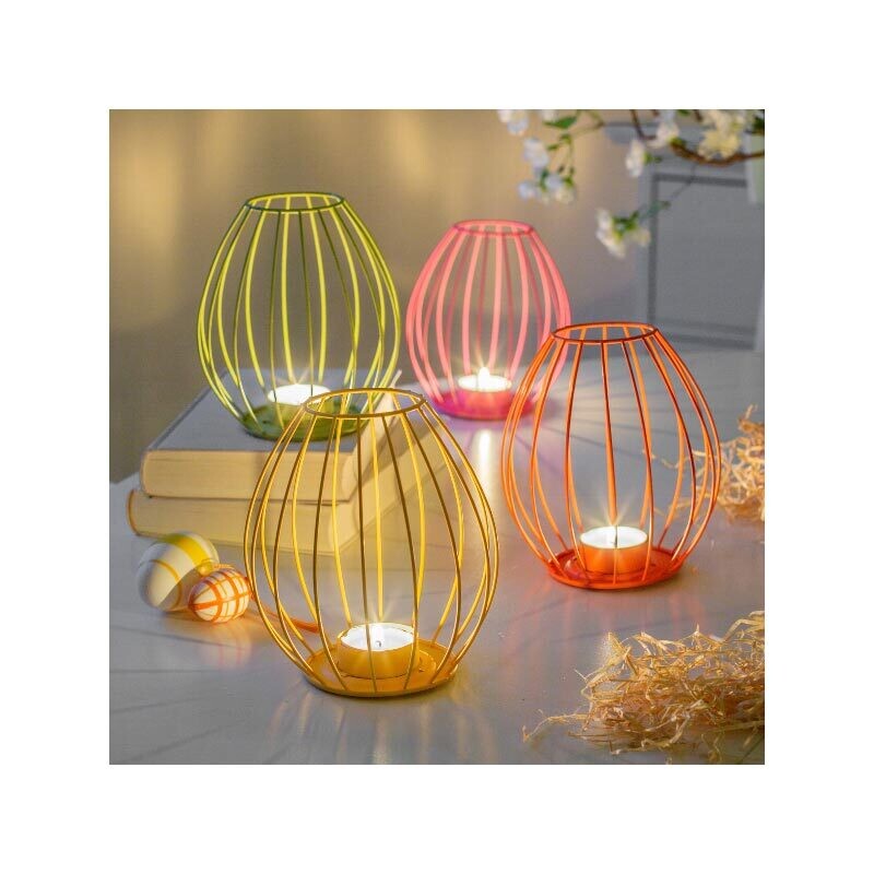Baden | 4 Portatealight uova assortiti  H 14 cm