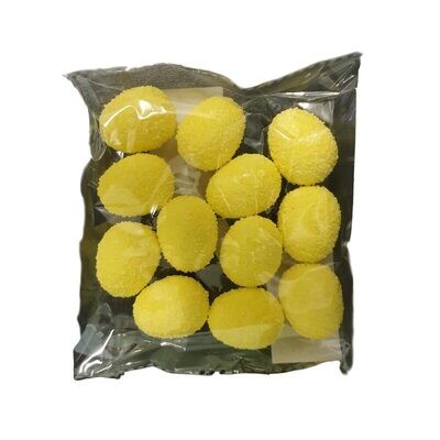 Set 12 Ovetti decorativi di Pasqua Gialli