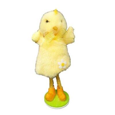 Pulcino di Pasqua con Ovetto - H 14 cm