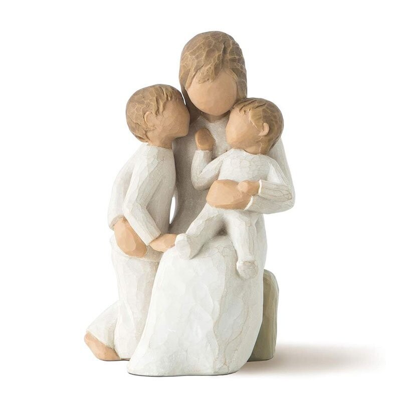 Statuina Mamma e Figli " Quietly"  12,7 cm | Willow Tree