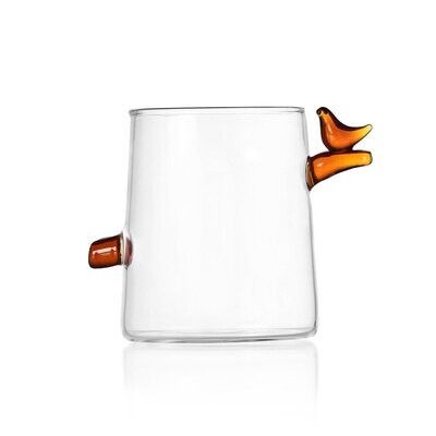 Bicchiere acqua uccello ambra Birds - 35 cl - Ichendorf