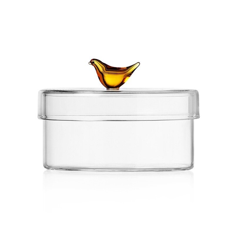 Ichendorf - Scatola in  vetro uccello giallo Birds - 35 cl