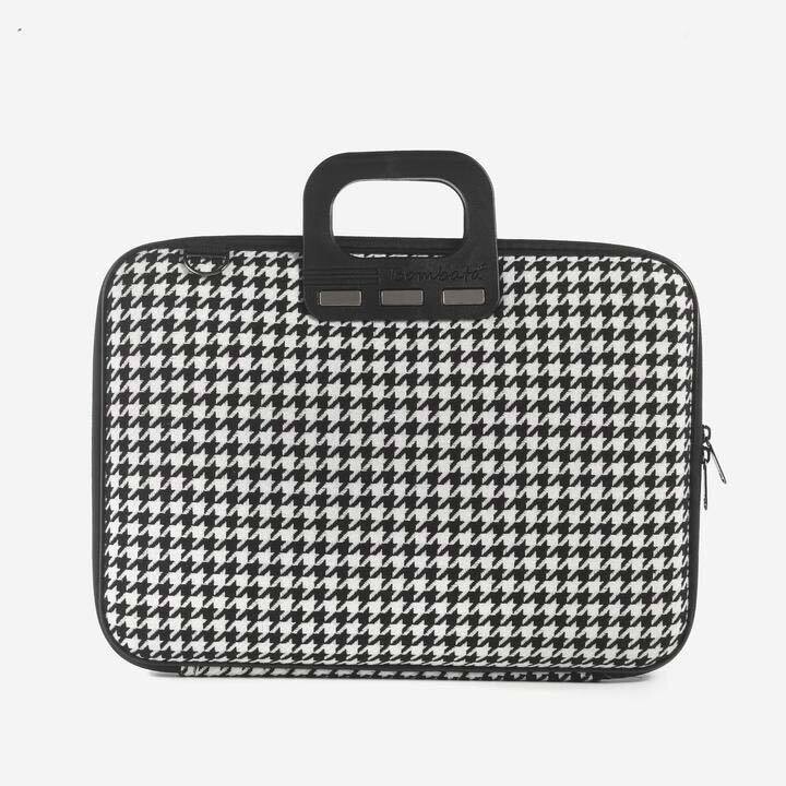 Bombata Borsa Pied de Poule Nero - 15,6" /16"