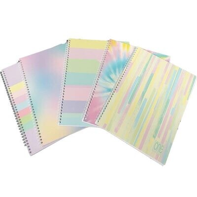 MaxiQuaderno Spirale 1R - One Color Pastel