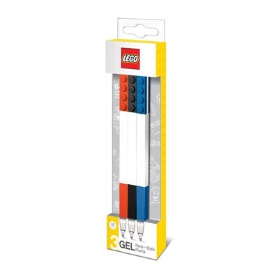 Lego | Set 3 Penne Gel - Blu Rosso Nero