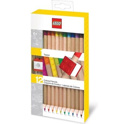 Lego | Set 12 Matite Colorate + Topper