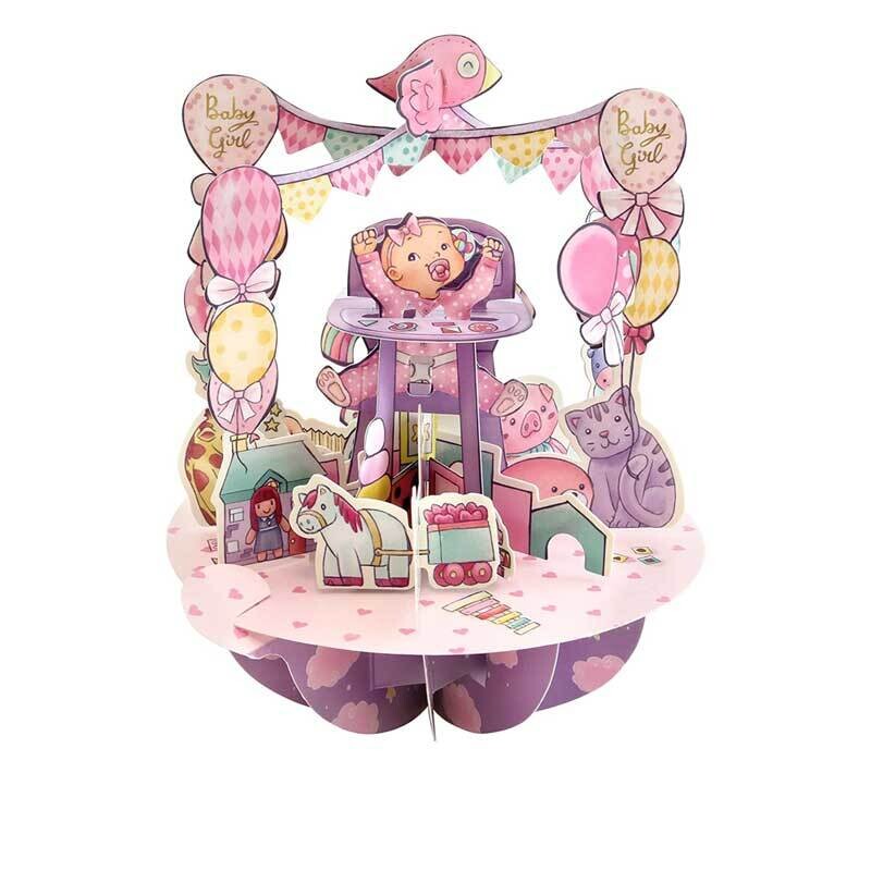 Biglietto Auguri - Neonata - Pirouettes Santoro