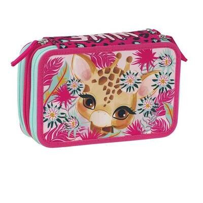 WWF Astuccio 3 Zip Completo - Giraffa
