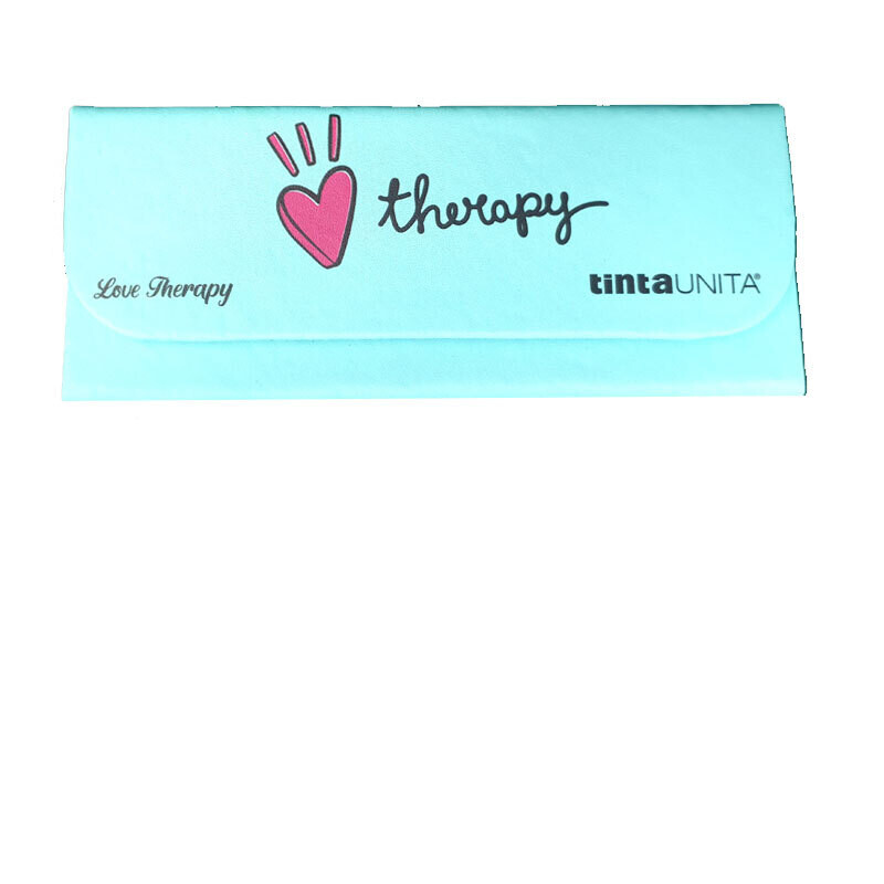 Portaocchiali pieghevole Love Therapy - Verde Acqua