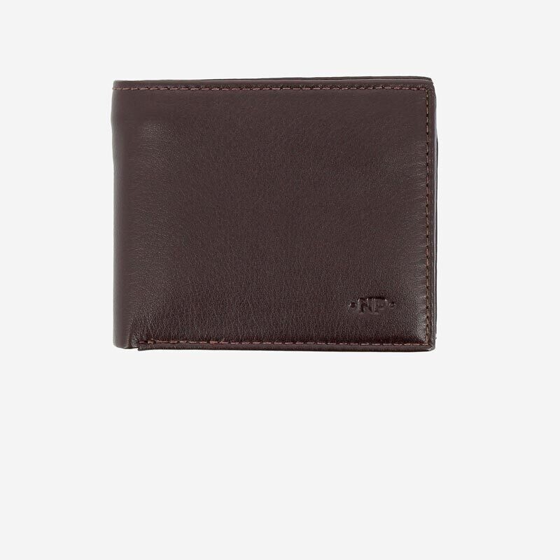 Dudubags Portafoglio in pelle Jeff - Dark Brown