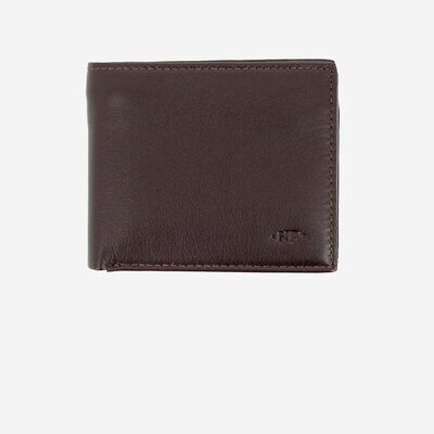 Dudubags Portafoglio in pelle Jeff - Dark Brown