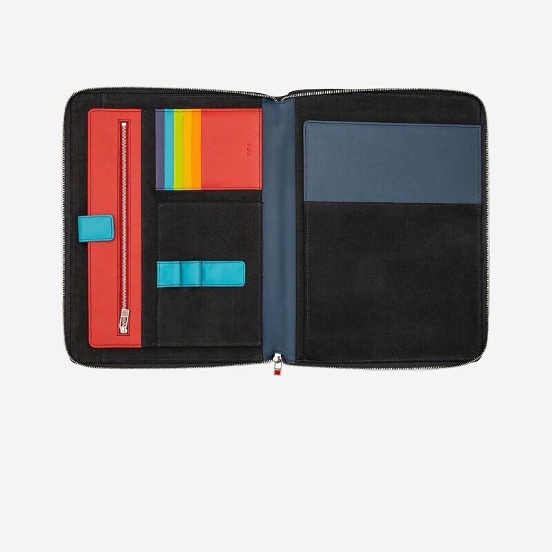 Dudubags - Cartella portadocumenti a4 in pelle - Black