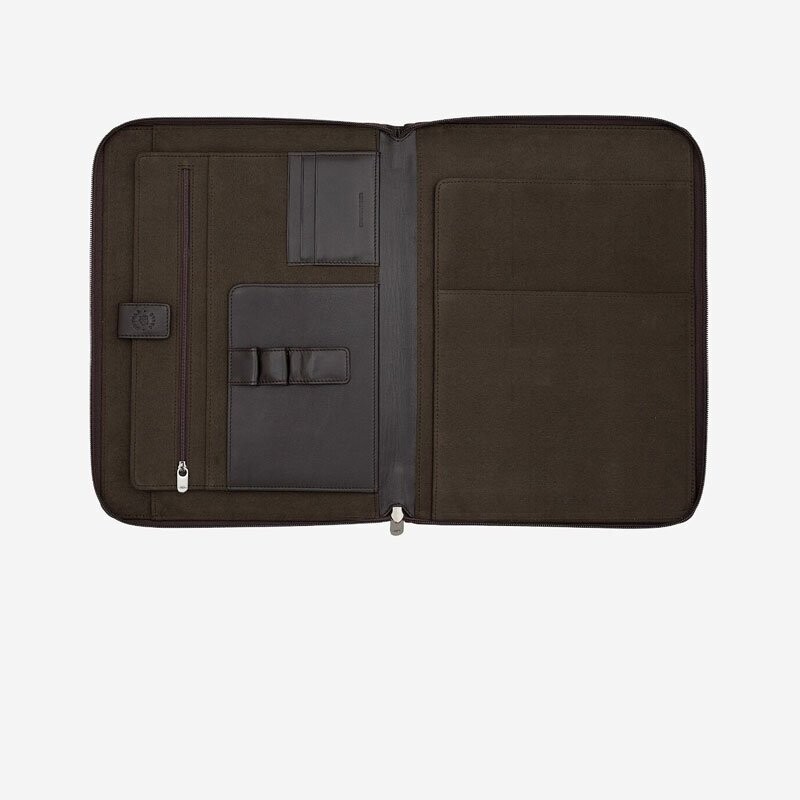 Dudubags - Cartella portadocumenti a4 in pelle - Brown