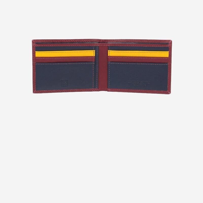 Dudubags Portafoglio in pelle Uomo - RFID - Caprera Burgundi