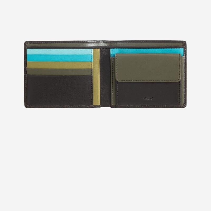 Dudubags Portafoglio Itaga in pelle  - RFID - Marrone