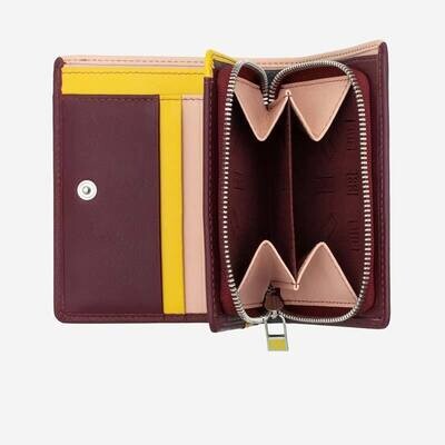Dudubags Portafoglio donna RFID-  Stromboli Burgundi