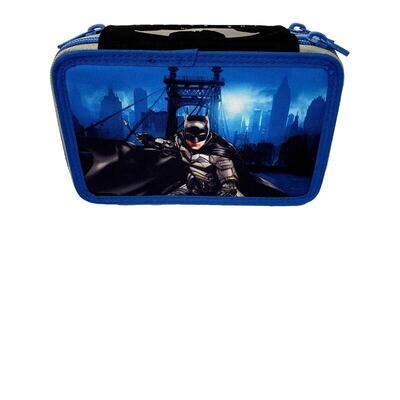 Batman Astuccio 3 Zip Completo di Colori e Accessori