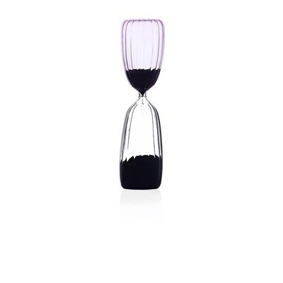 Clessidra 15 Minuti Soffiata a Mano - Grigio/Rosa - Ichendorf