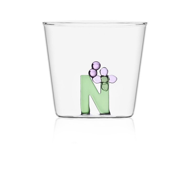 Ichendorf  Bicchiere Tumbler Alfabeto Lettera N  - 35 cl