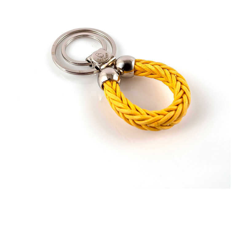 Bagnara Portachiavi in Cotone cerato - Giallo