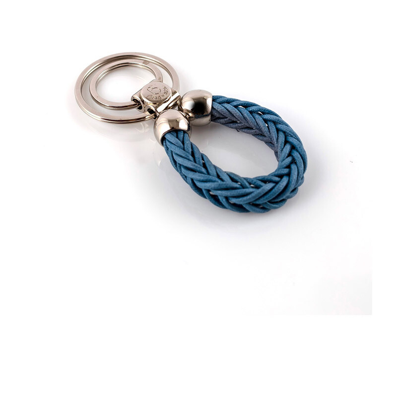 Bagnara Portachiavi in Cotone cerato - Azzurro