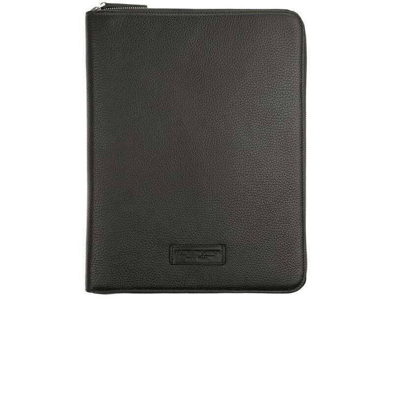 Spalding & Bros Portablocco in pelle Vermont - Nero
