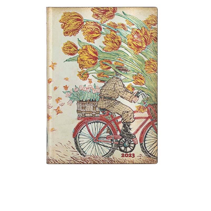 Paperblanks Agenda 2023 Settimanale Orizzonate Midi - Primavera Olandese