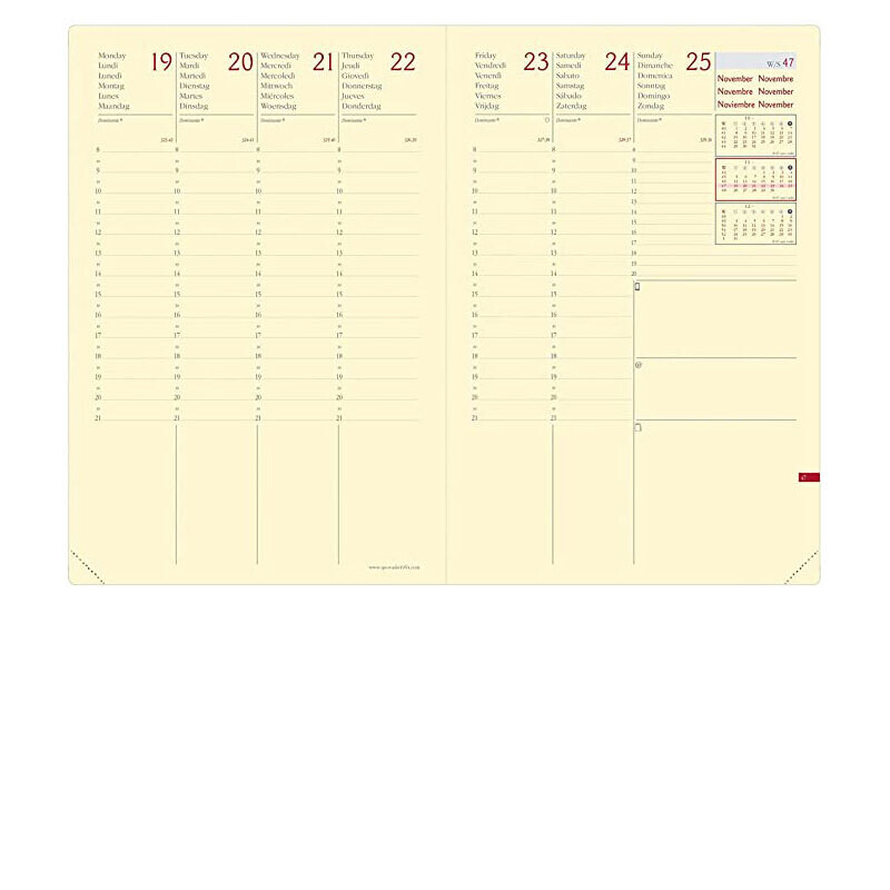 QUO VADIS Ricarica Agenda 2025 - Ministro Prestige - Settimanale - 16x24cm