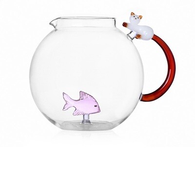 Ichendorf Tabby Cat Brocca Pesce Rosa e Gatto coda ambra