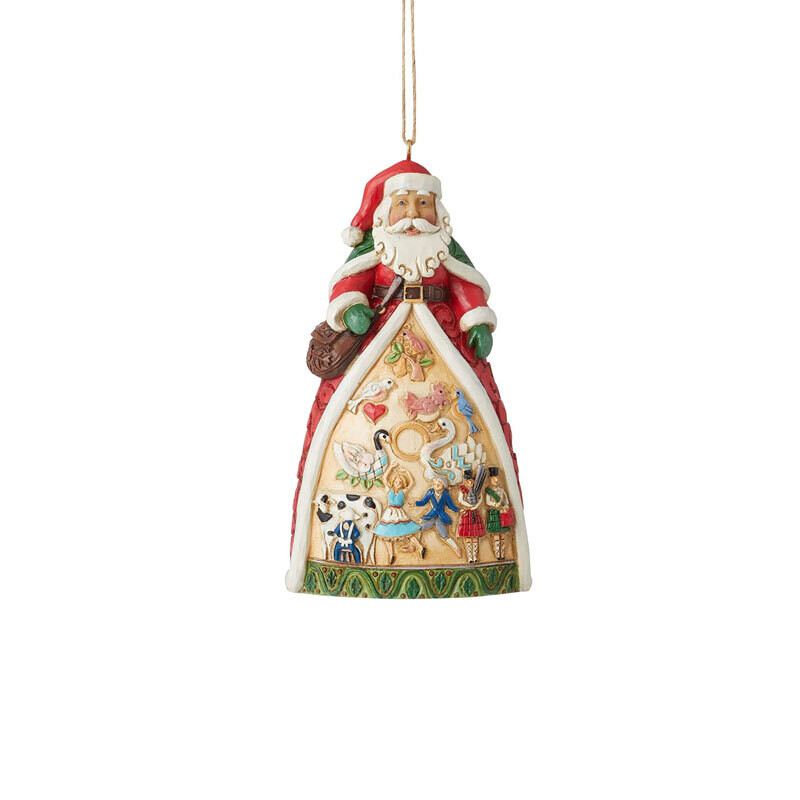 Jimshore Babbo Natale " Twelve Days of Christmas Santa"