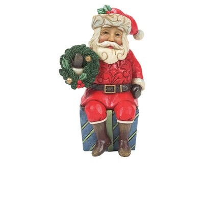 Jimshore Babbo Natale con Pacco Regalo