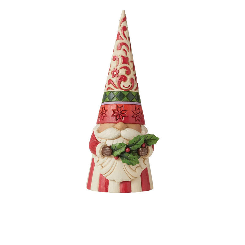 Jimshore Gnomo " Holly Jolly Gnome"