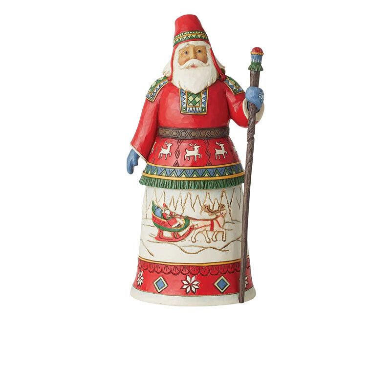 Jimshore Babbo Natale al Polo Nord
