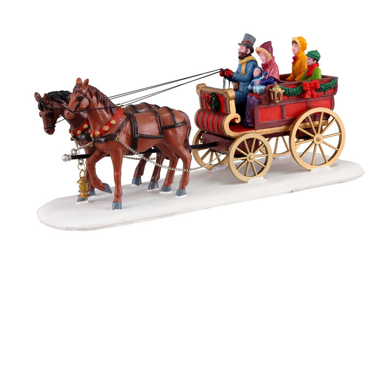 Lemax Carrozza con Cavallo e Cocchiere