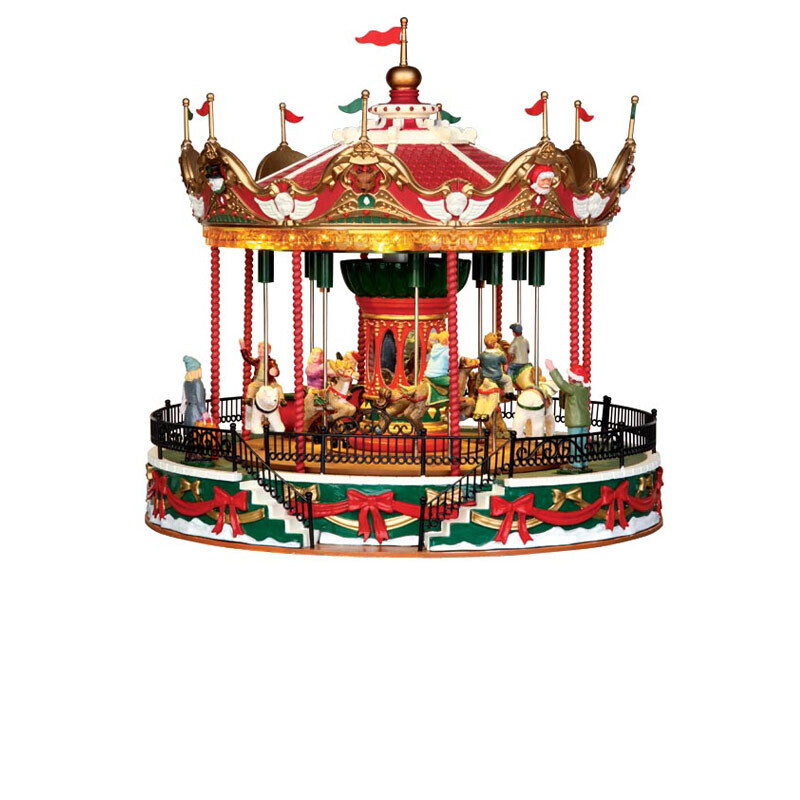 Lemax - Carosello di Babbo Natale