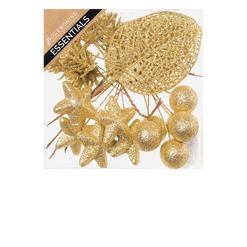 Hogewoning Picks Glitter in Box - H 14 cm