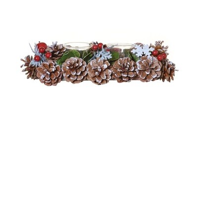 Hogewoning Centrotavola Snowflake 2 Porta Tealight  -  30 cm