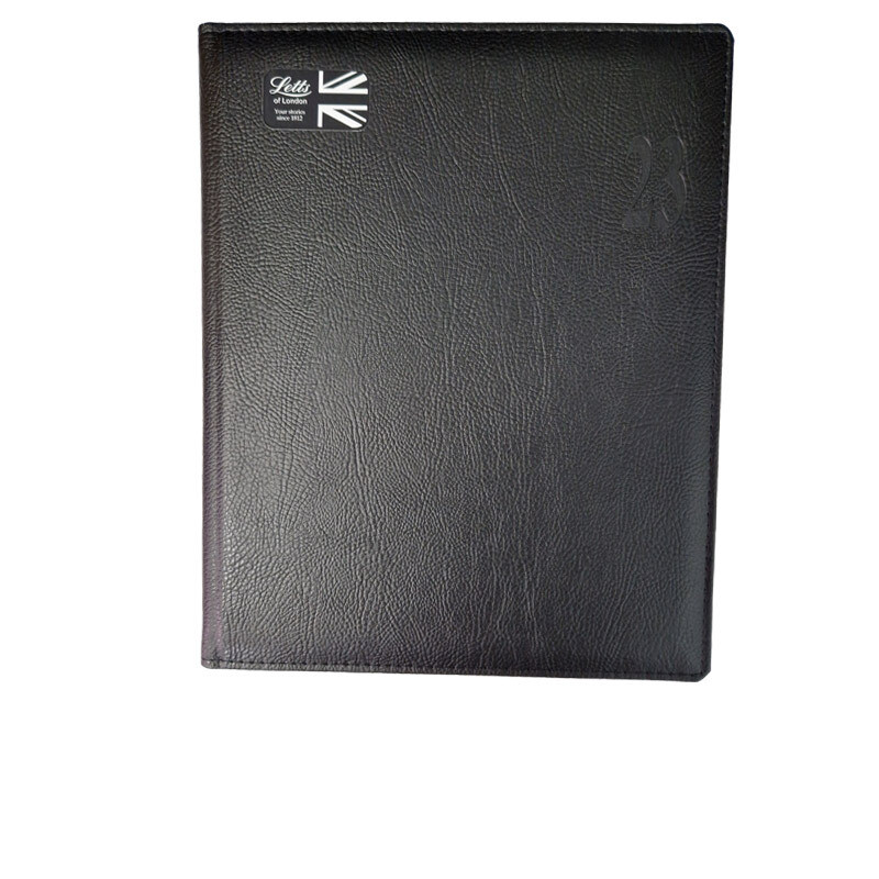 Letts  Agenda Settimanale anno 2025 - 21x26 cm - Nero